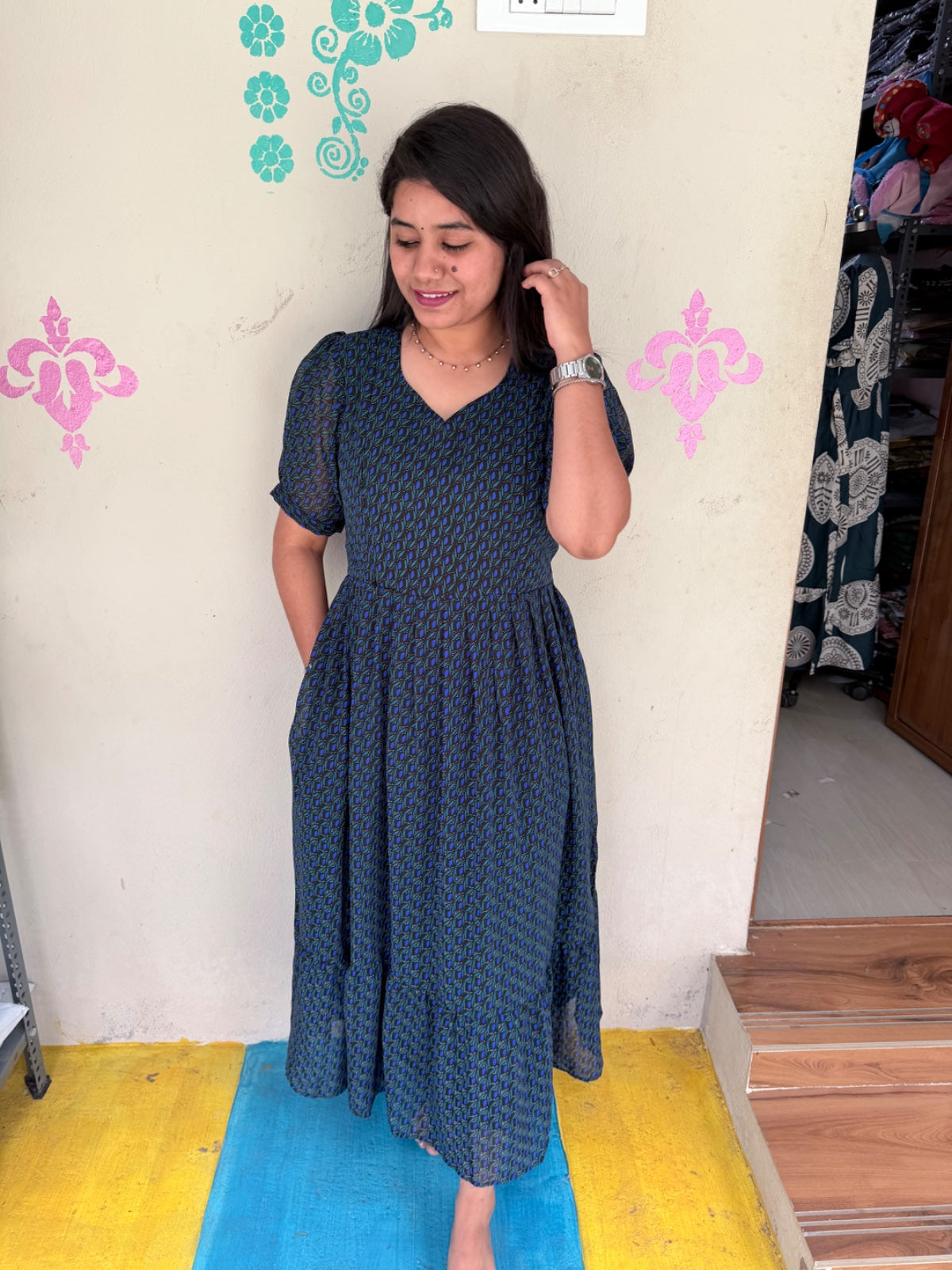 Georgette Feeding Frock GEF03