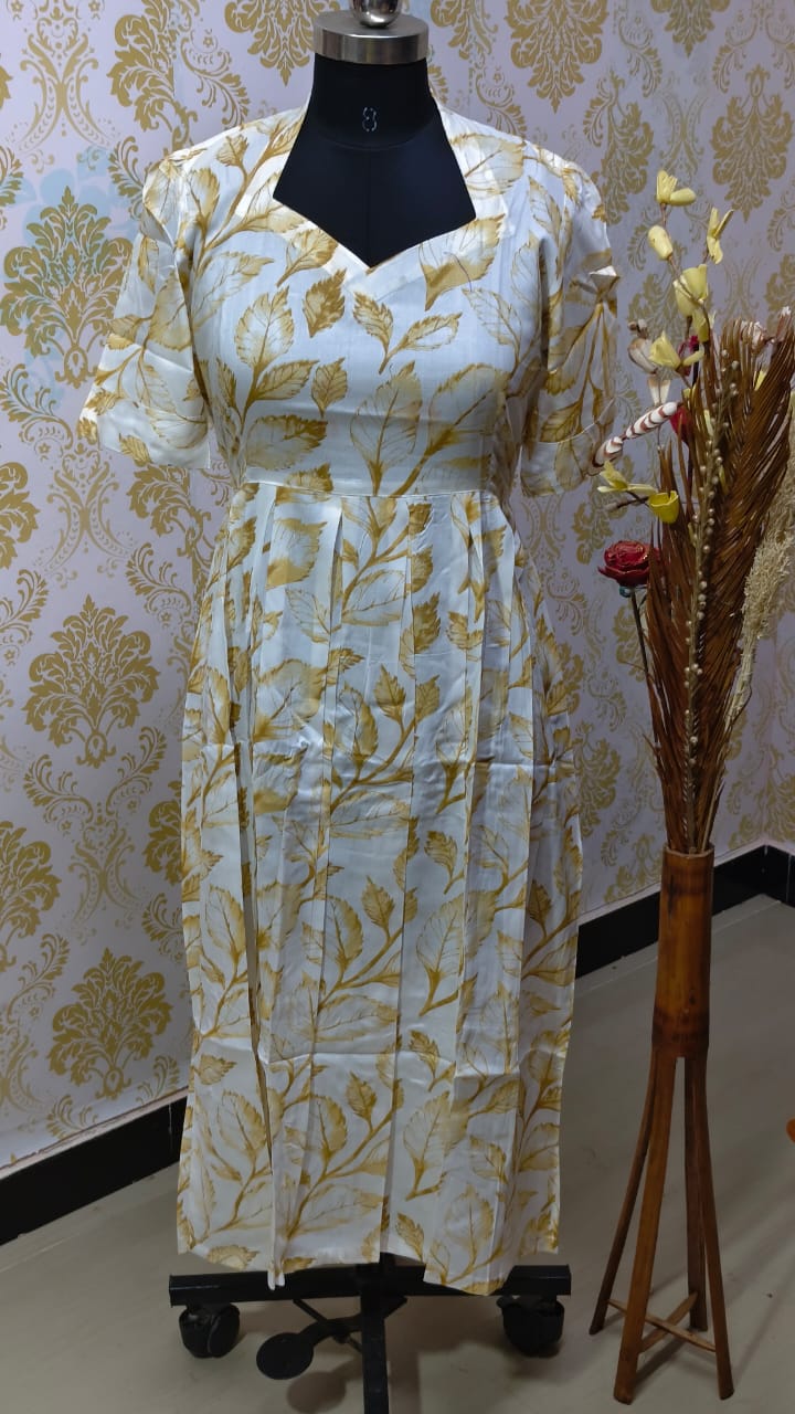 Rayon Floral Frock  CFF144