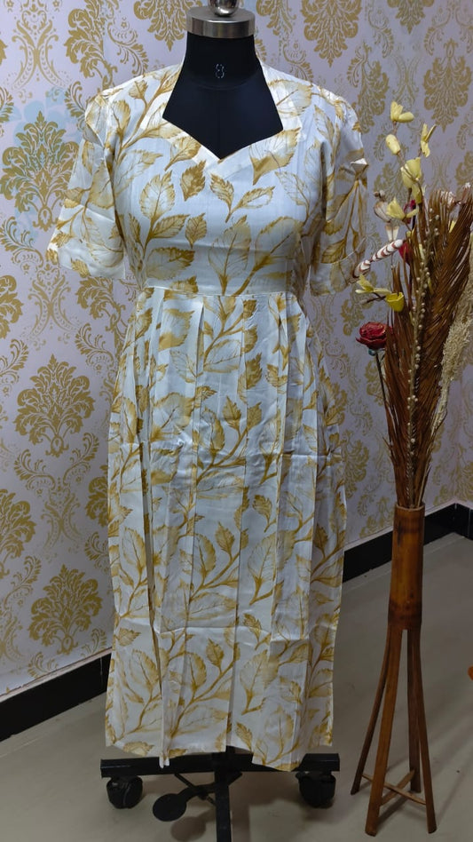 Rayon Floral Frock  CFF144