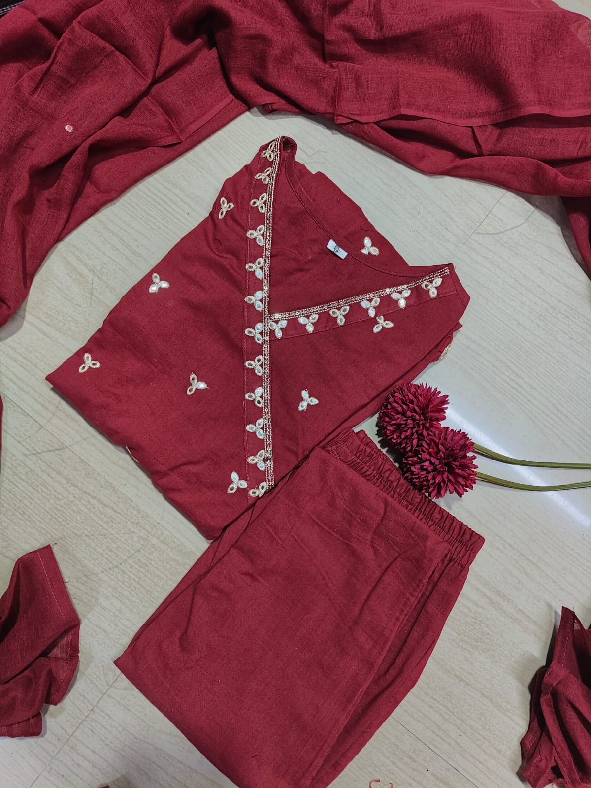 Cotton Floral Anarkali - CA45