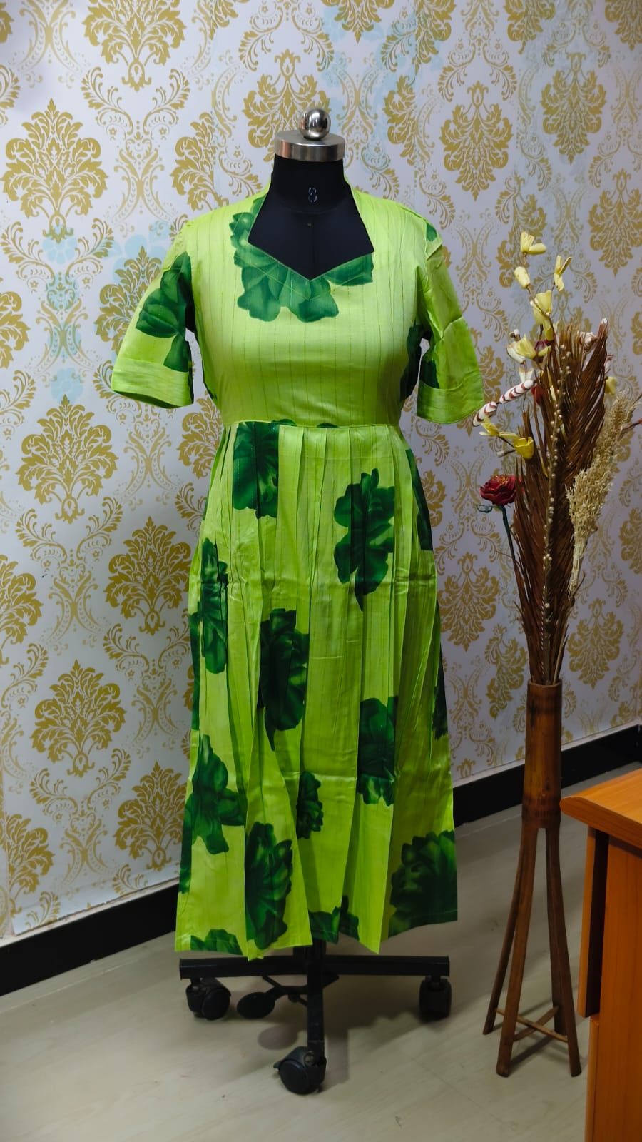 Rayon Floral Frock  CFF147
