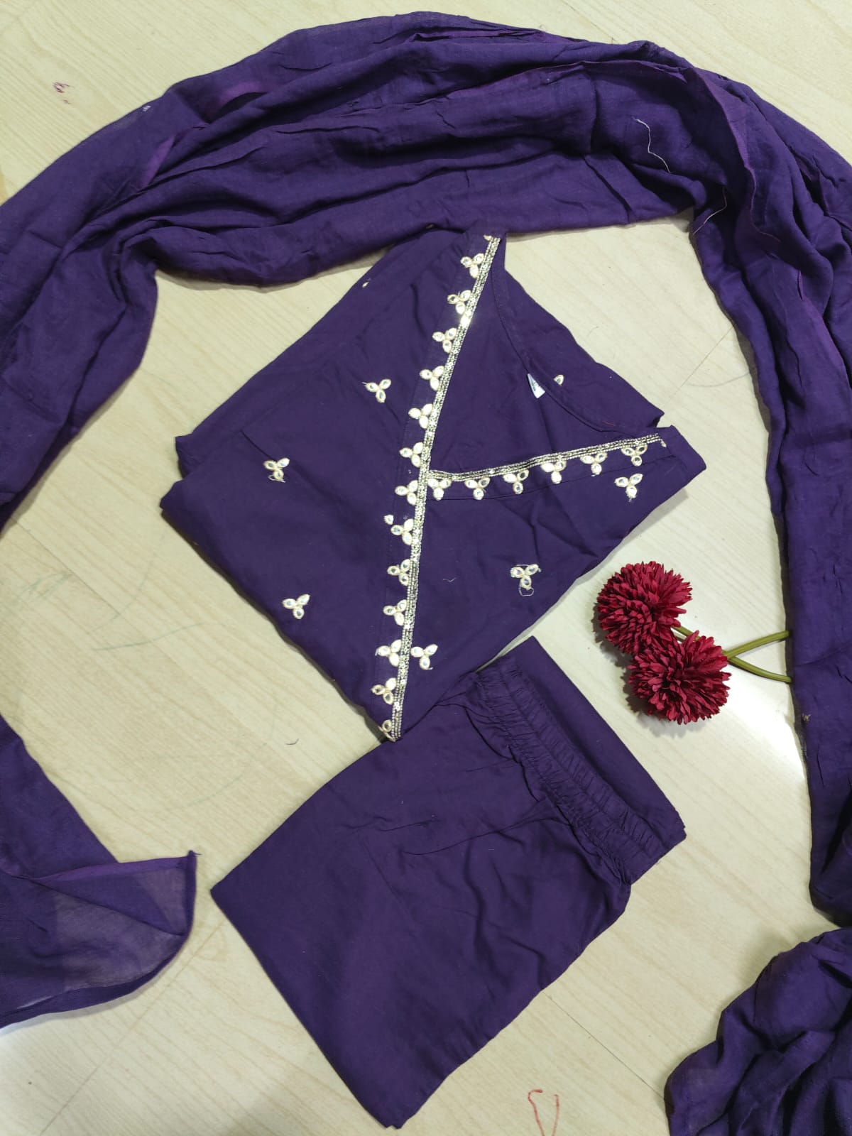 Cotton Floral Anarkali - CA47