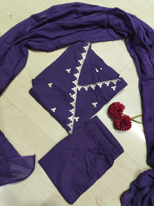 Cotton Floral Anarkali - CA47