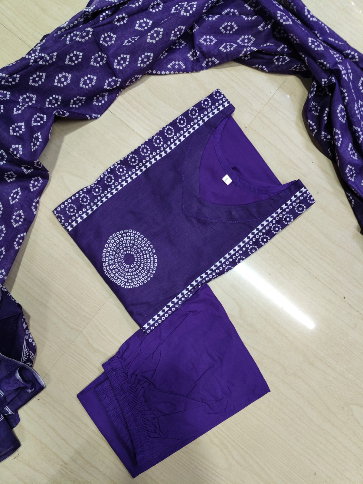 Jaipur Cotton Kurti Set - JKS04 (Check Our Size Chart Before Placing the Order)