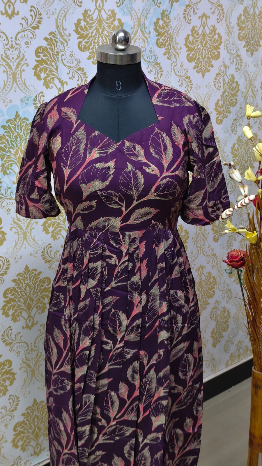 Rayon Floral Frock  CFF150
