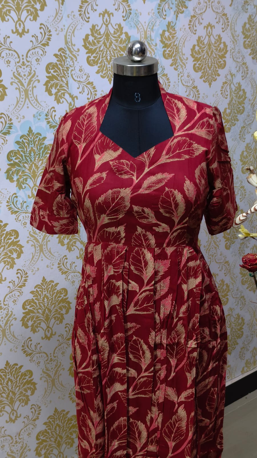 Rayon Floral Frock  CFF151