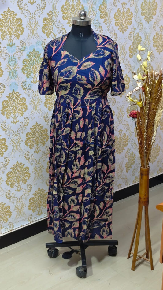 Rayon Floral Frock  CFF152
