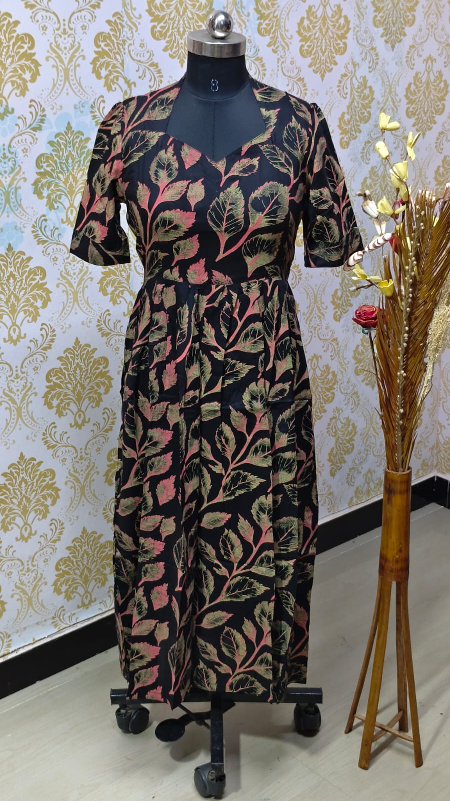 Rayon Floral Frock  CFF153