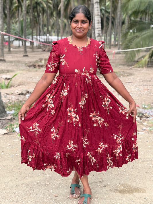 Premium Rayon Feeding Frock  IFF59
