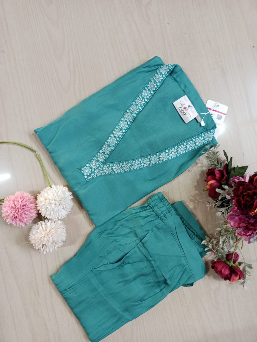 Shiny Silk Kurti with Pant - PSSK05