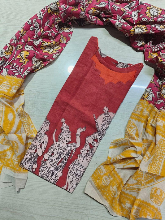 Kalamkari Kurti With Dupatta  KK86