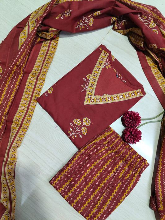 Budgeted Cotton 3 Piece Set - BC62