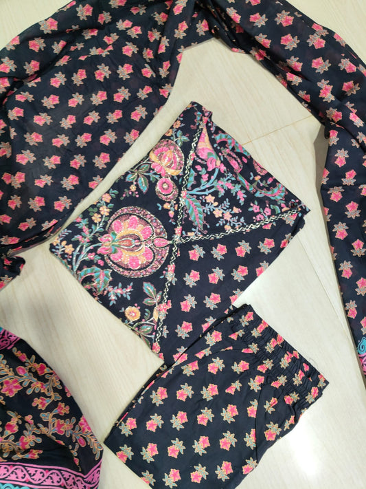 Cotton Floral Anarkali - CA63