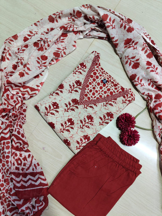 Budgeted Cotton 3 Piece Set - BC64