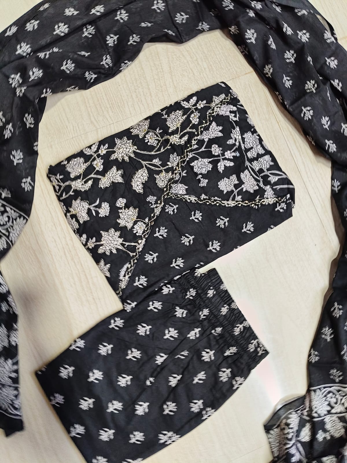 Cotton Floral Anarkali - CA65