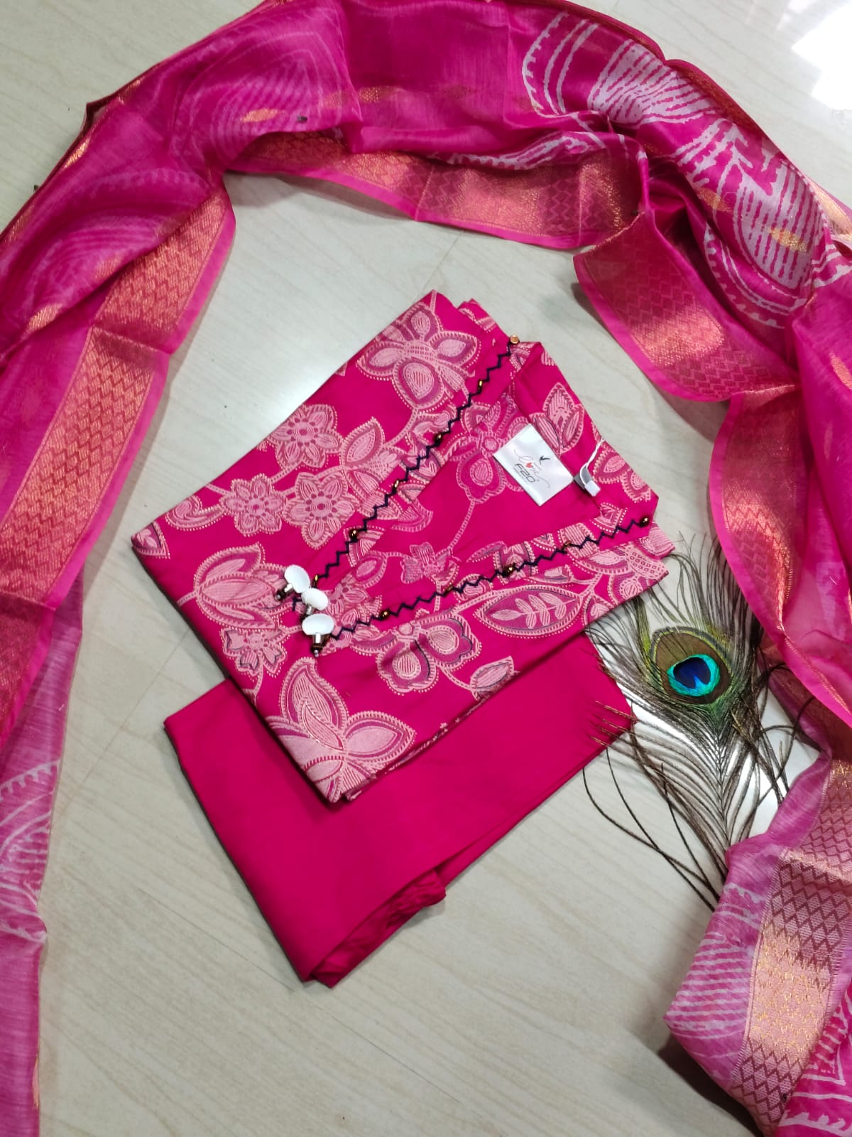 Premium Shiny Vetican Silk Kurti - SVK1