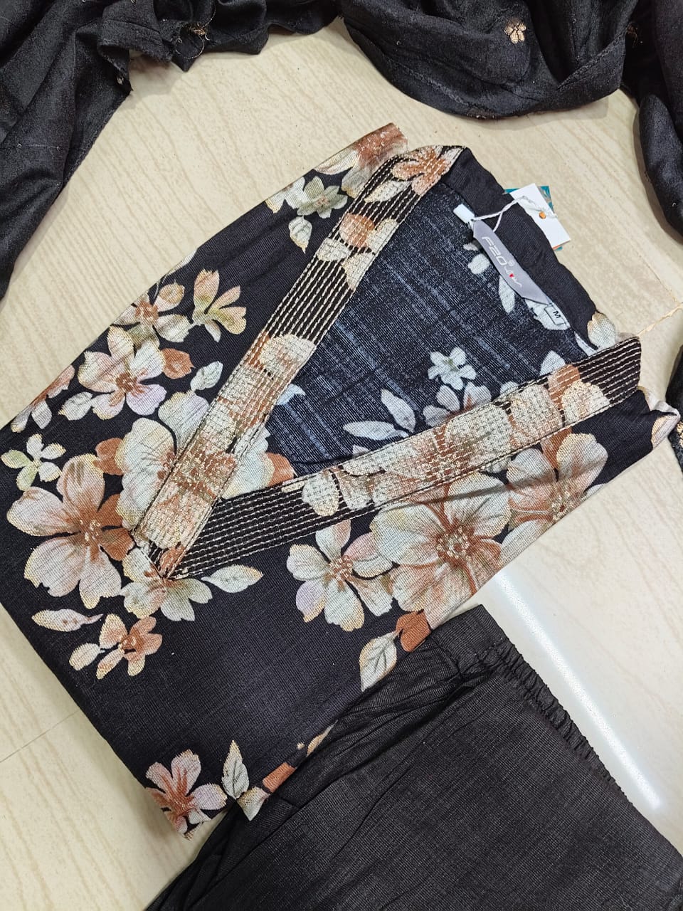 Kurti with Pant and Linen Dupatta sets - KPL06