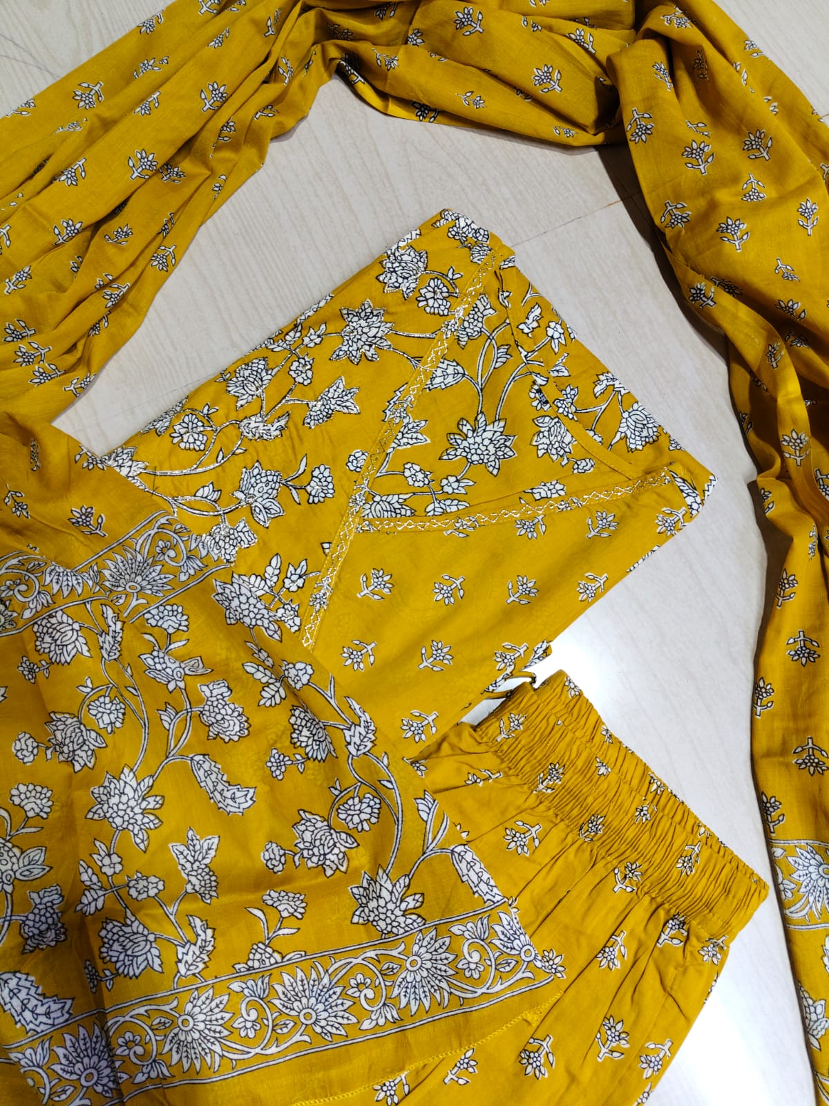 Cotton Floral Anarkali - CA71