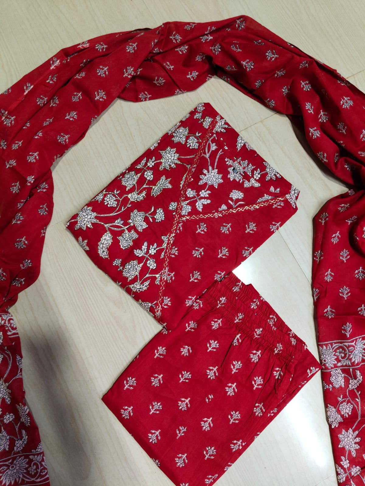 Cotton Floral Anarkali - CA72