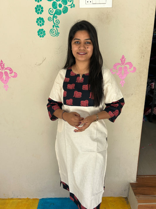 Kalamkari Kurtis KK75
