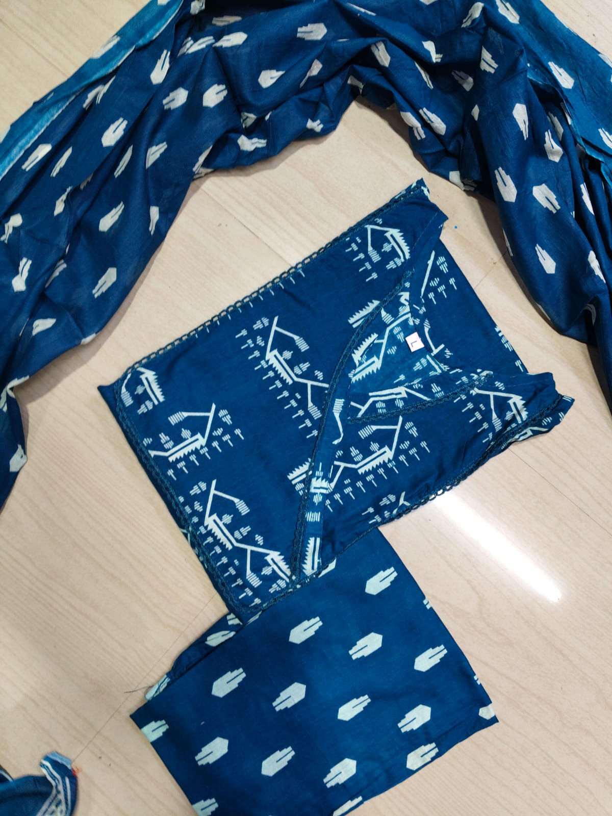 Jaipur Cotton Kurti Set - JKS08 (Check Our Size Chart Before Placing the Order)