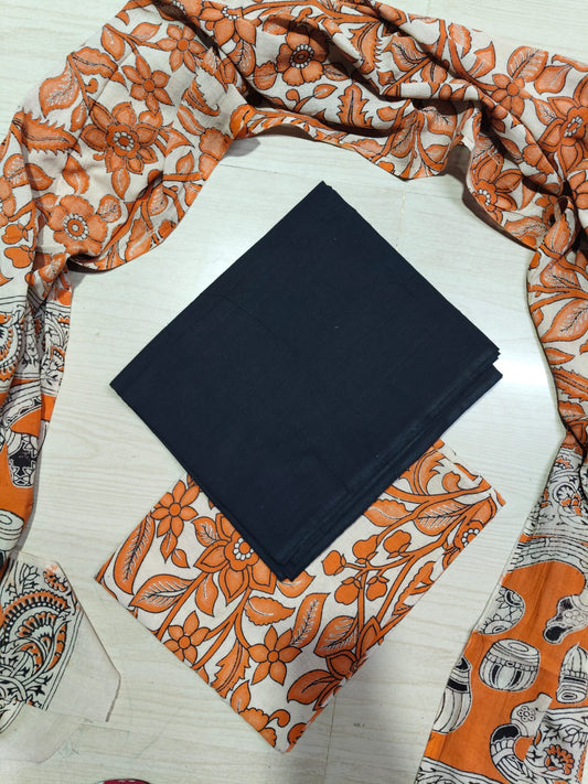 Premium Cotton Top and Kalamkari Phant With Dupatta RS93