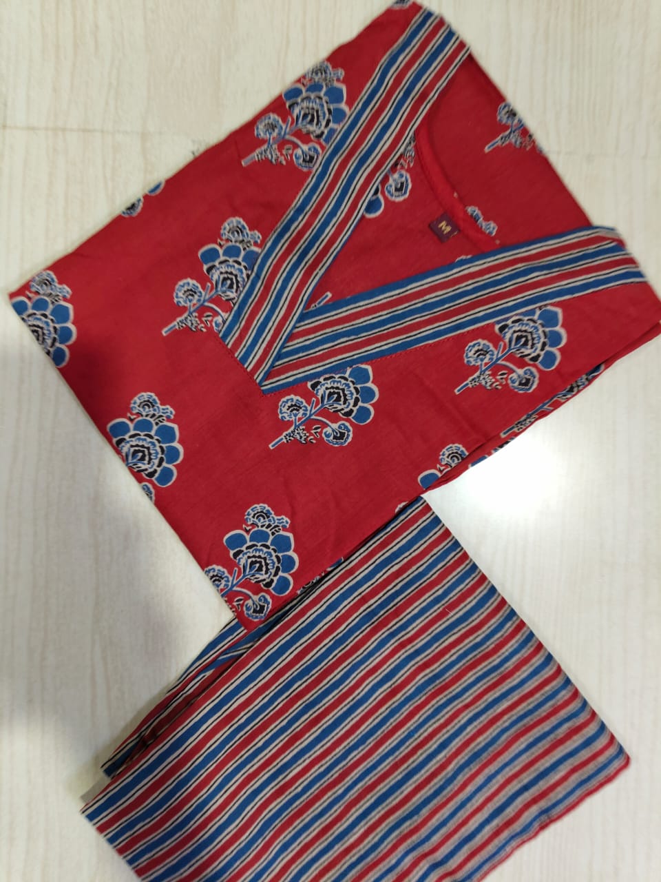 V neck Kurthi with Pant  ALN97