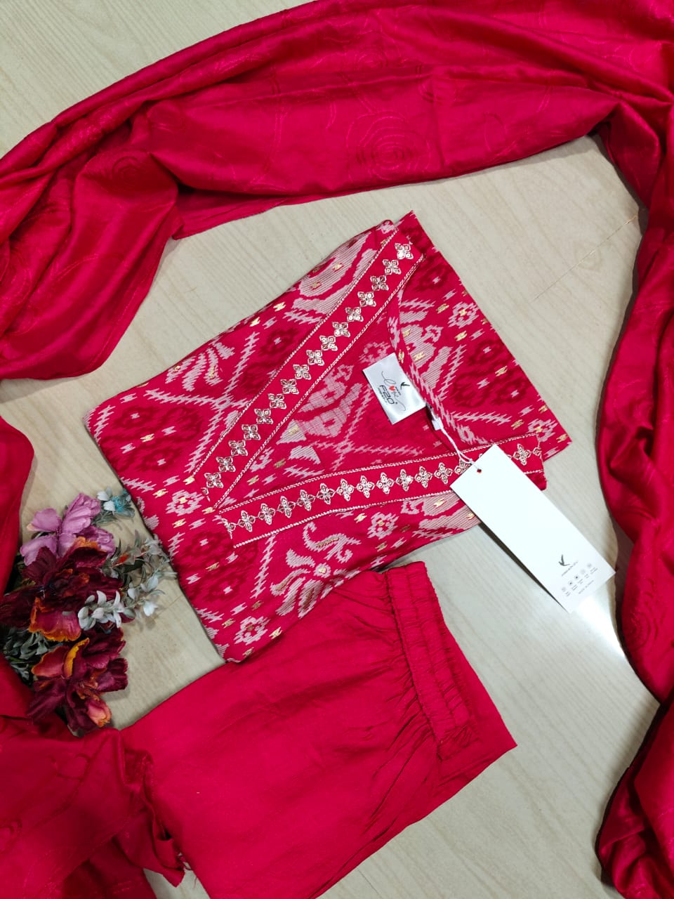 Premium Shiny Vetican Silk Kurti - SVK09