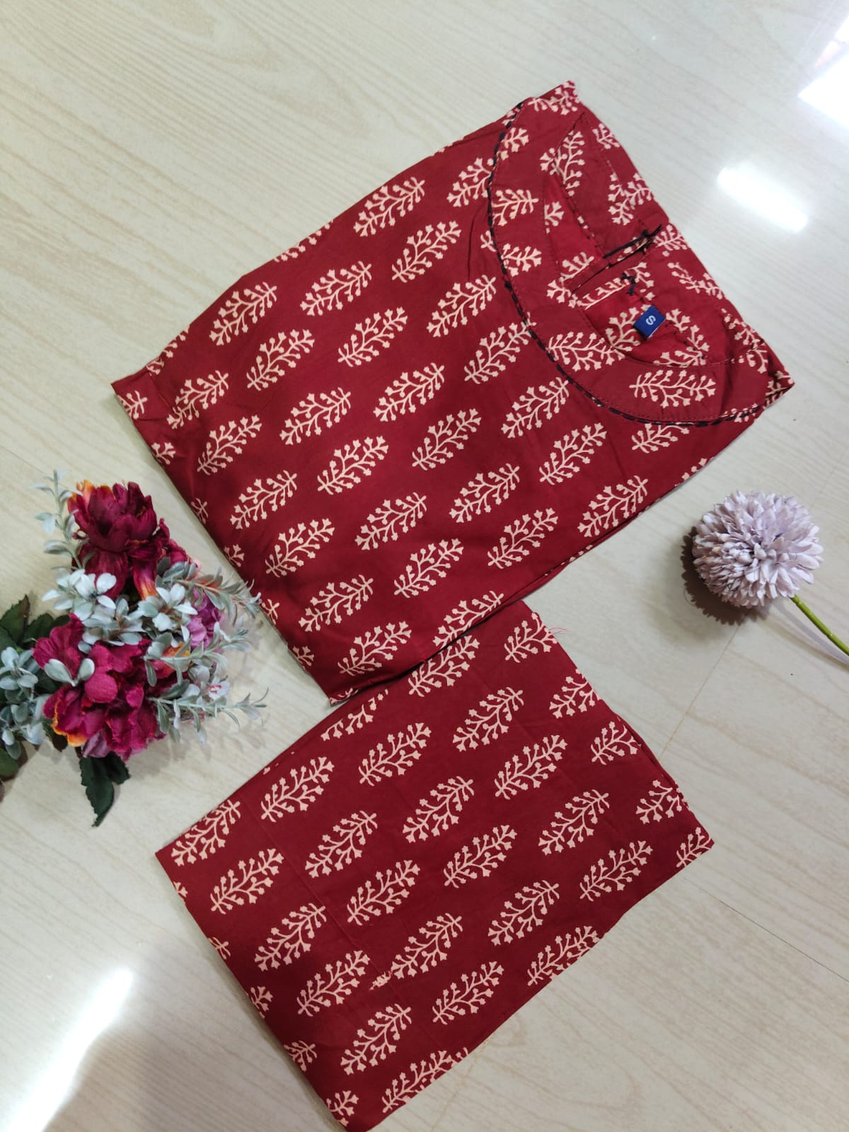 Cotton Kurti With Phant  CKP10