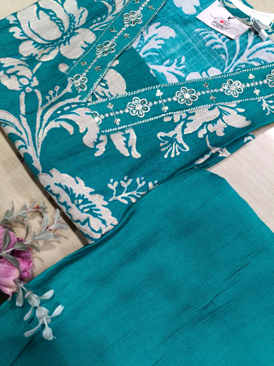 Premium Shiny Vetican Silk Kurti - SVK10