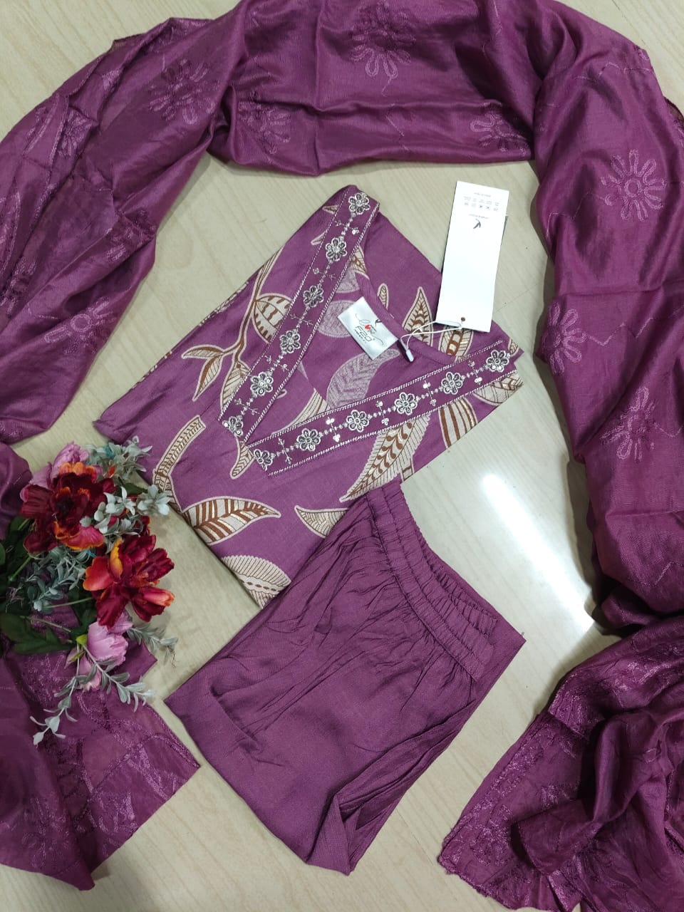 Premium Shiny Vetican Silk Kurti - SVK11