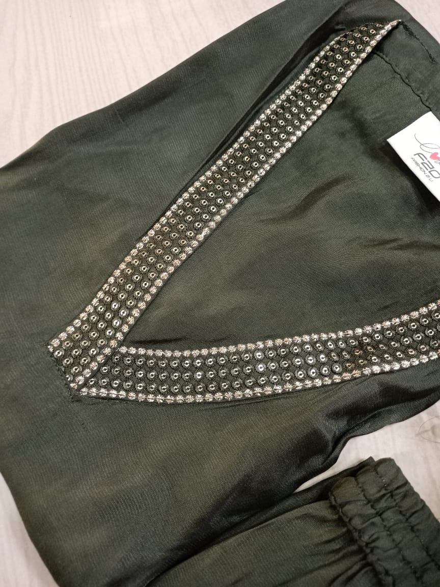 Shiny Silk Kurti with Pant - PSSK11