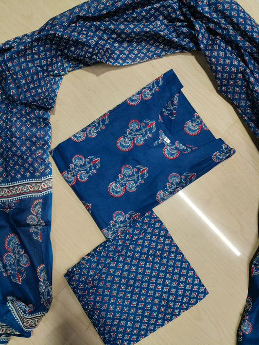 Jaipur Cotton Kurti Set - JKS13 (Check Our Size Chart Before Placing the Order)