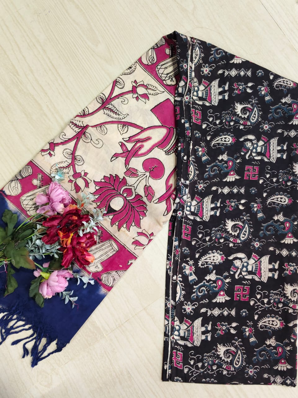 Kalamkari Pure Cotton Duppatas KCD14