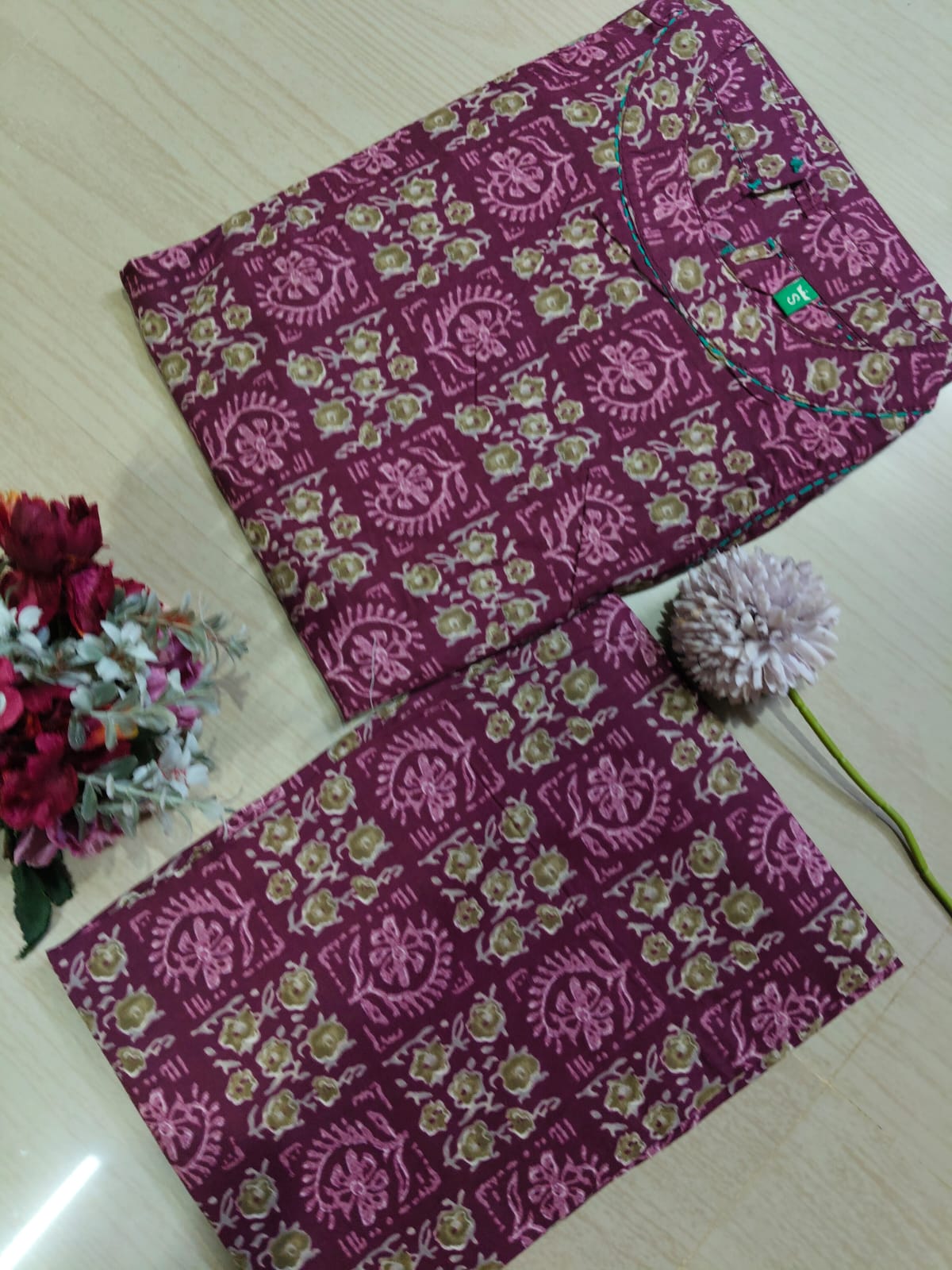 Cotton Kurti With Phant  CKP14