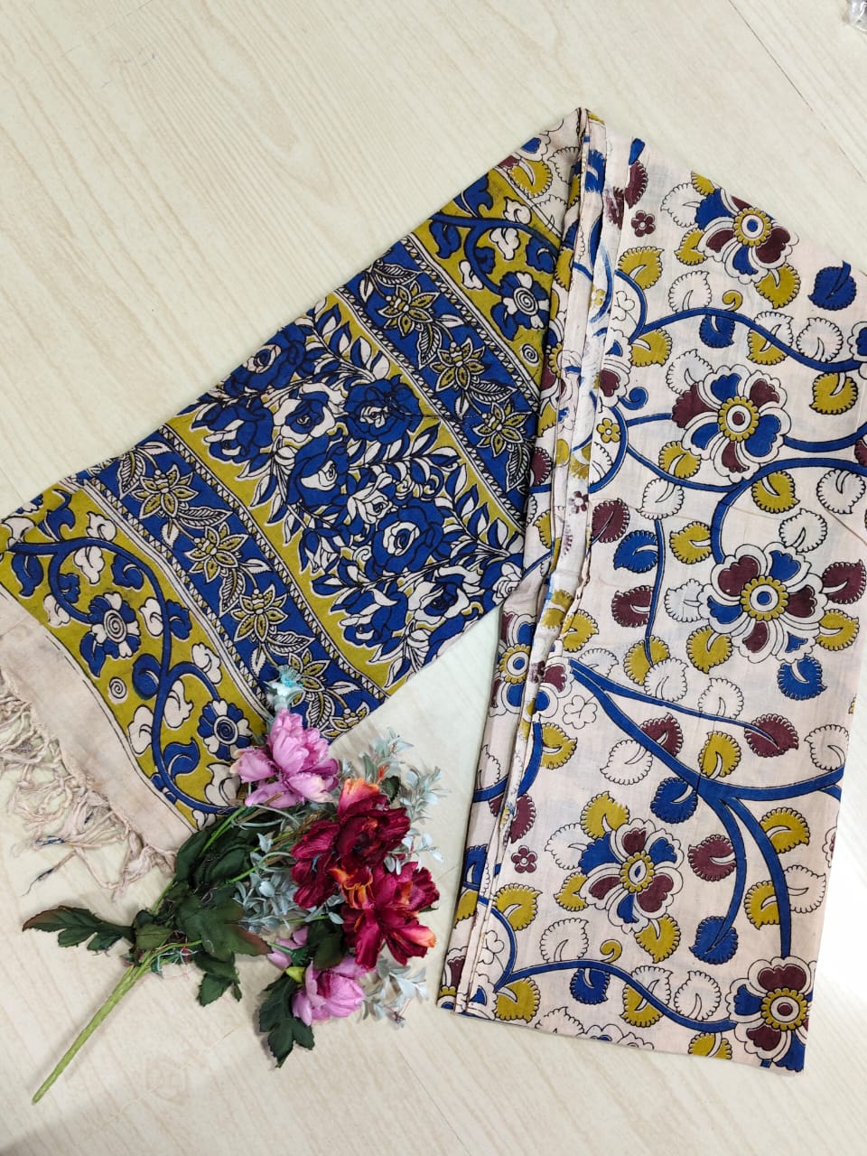 Kalamkari Pure Cotton Duppatas KCD15