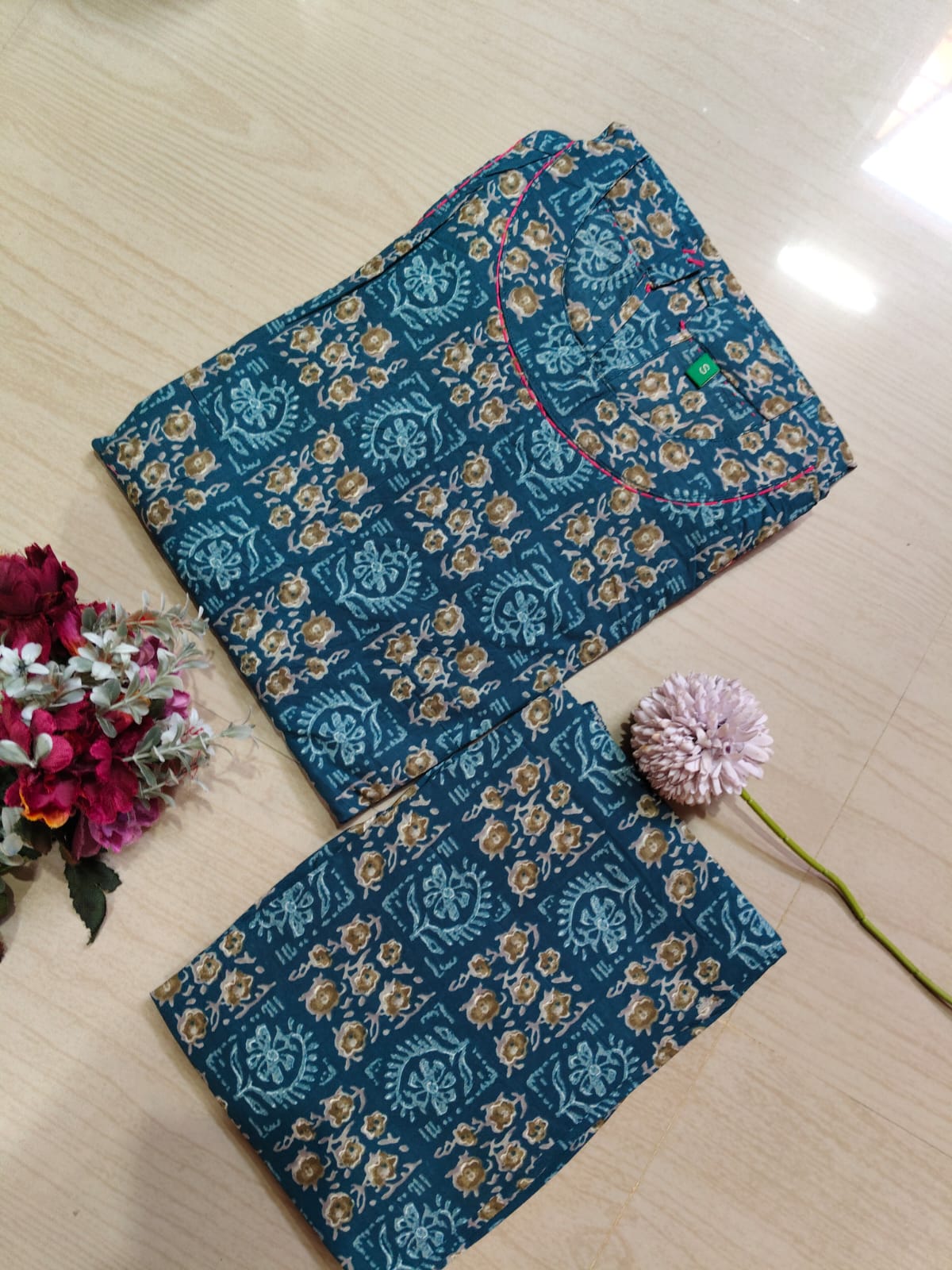 Cotton Kurti With Phant  CKP15