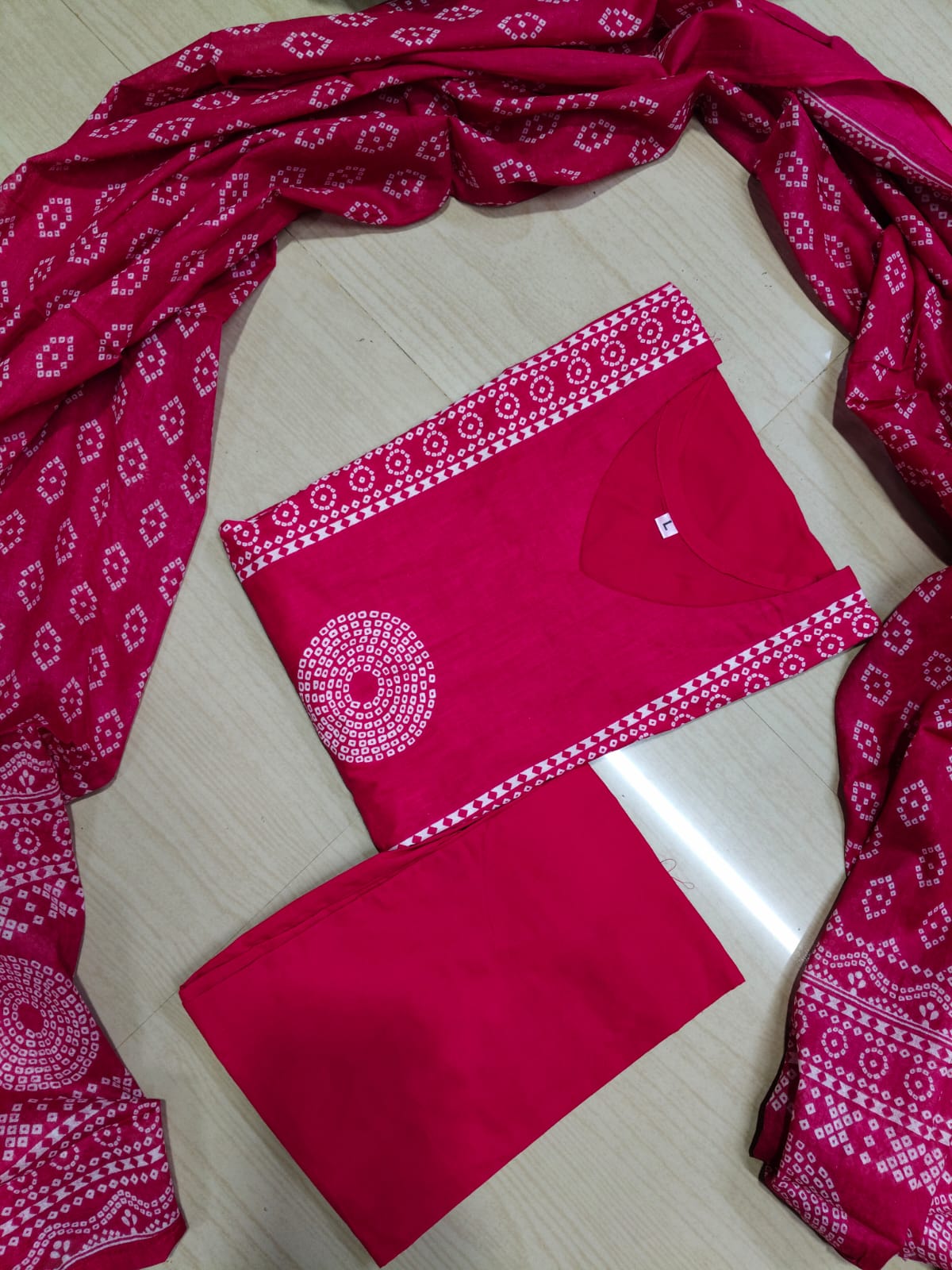 Jaipur Cotton Kurti Set - JKS16 (Check Our Size Chart Before Placing the Order)