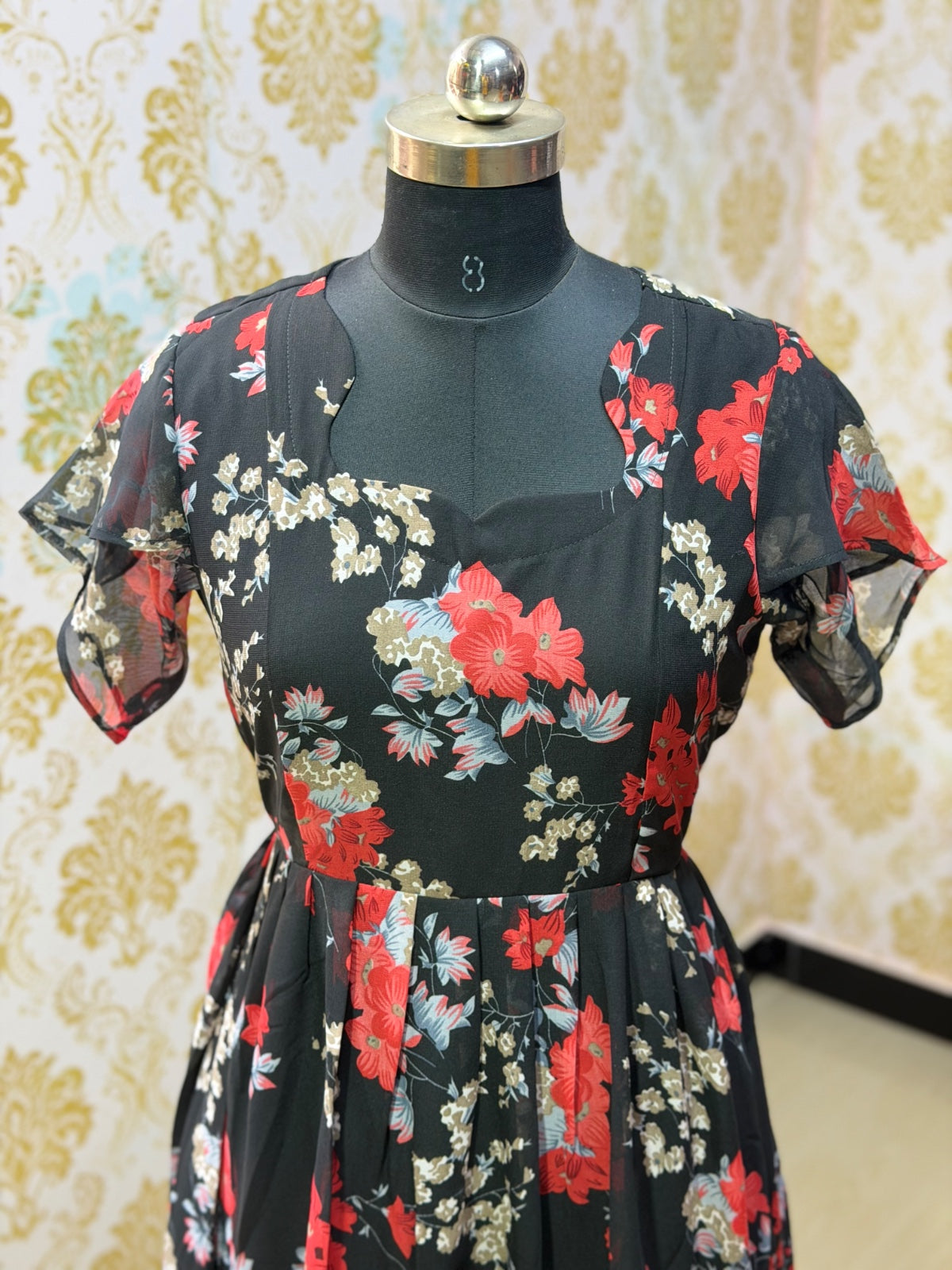 Georgette Floral Frock GFF17