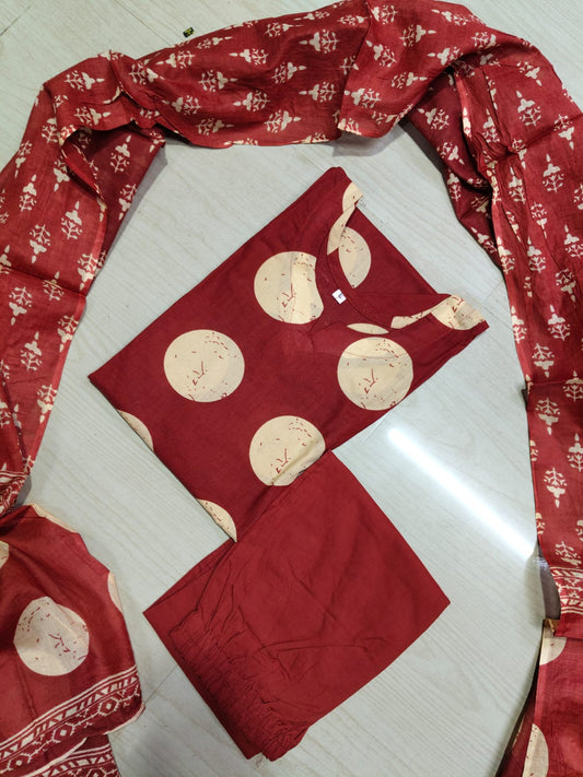 Jaipur Cotton Kurti Set - JKS17 (Check Our Size Chart Before Placing the Order)