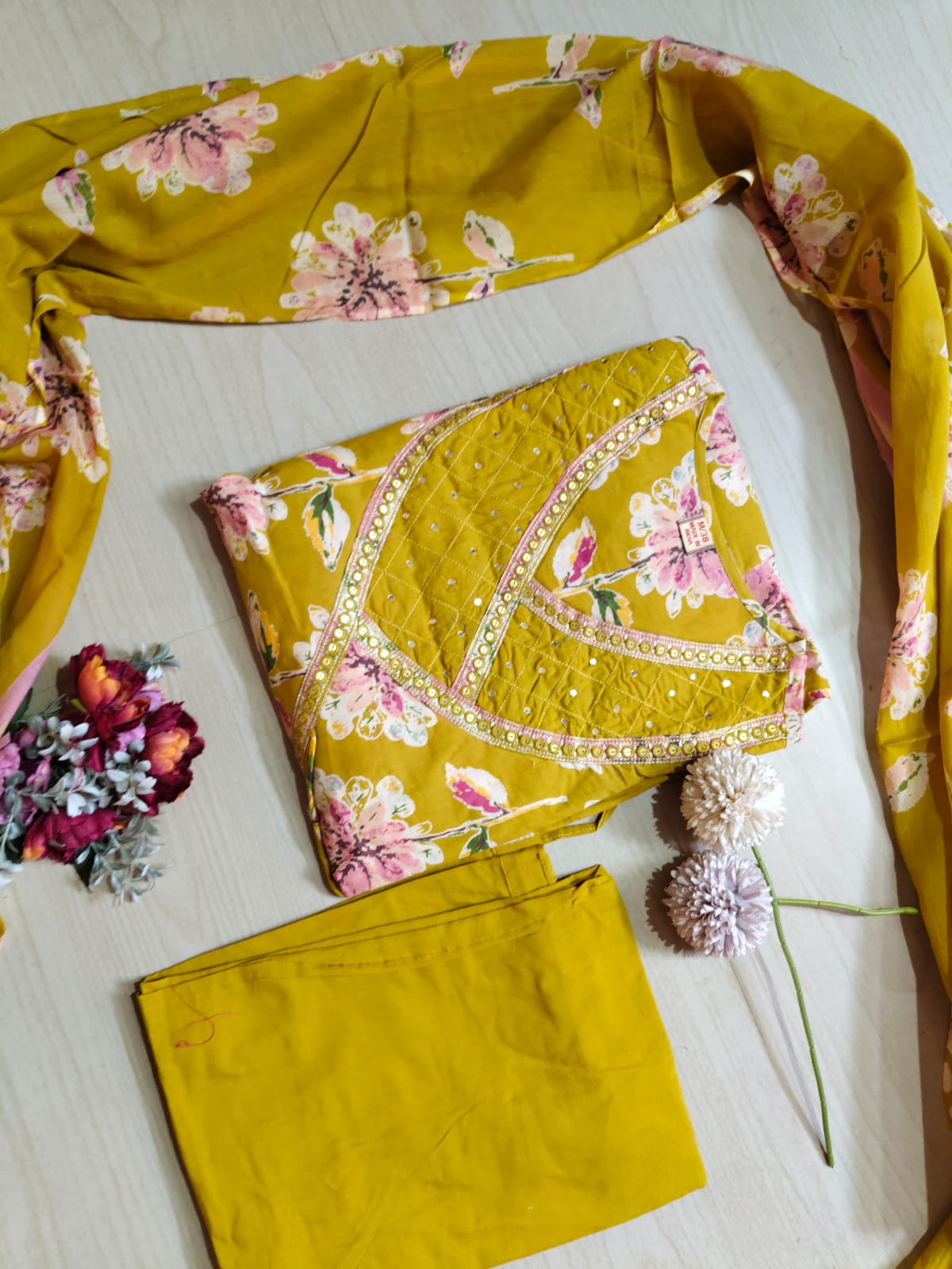 Cotton Floral Anarkali - CA17