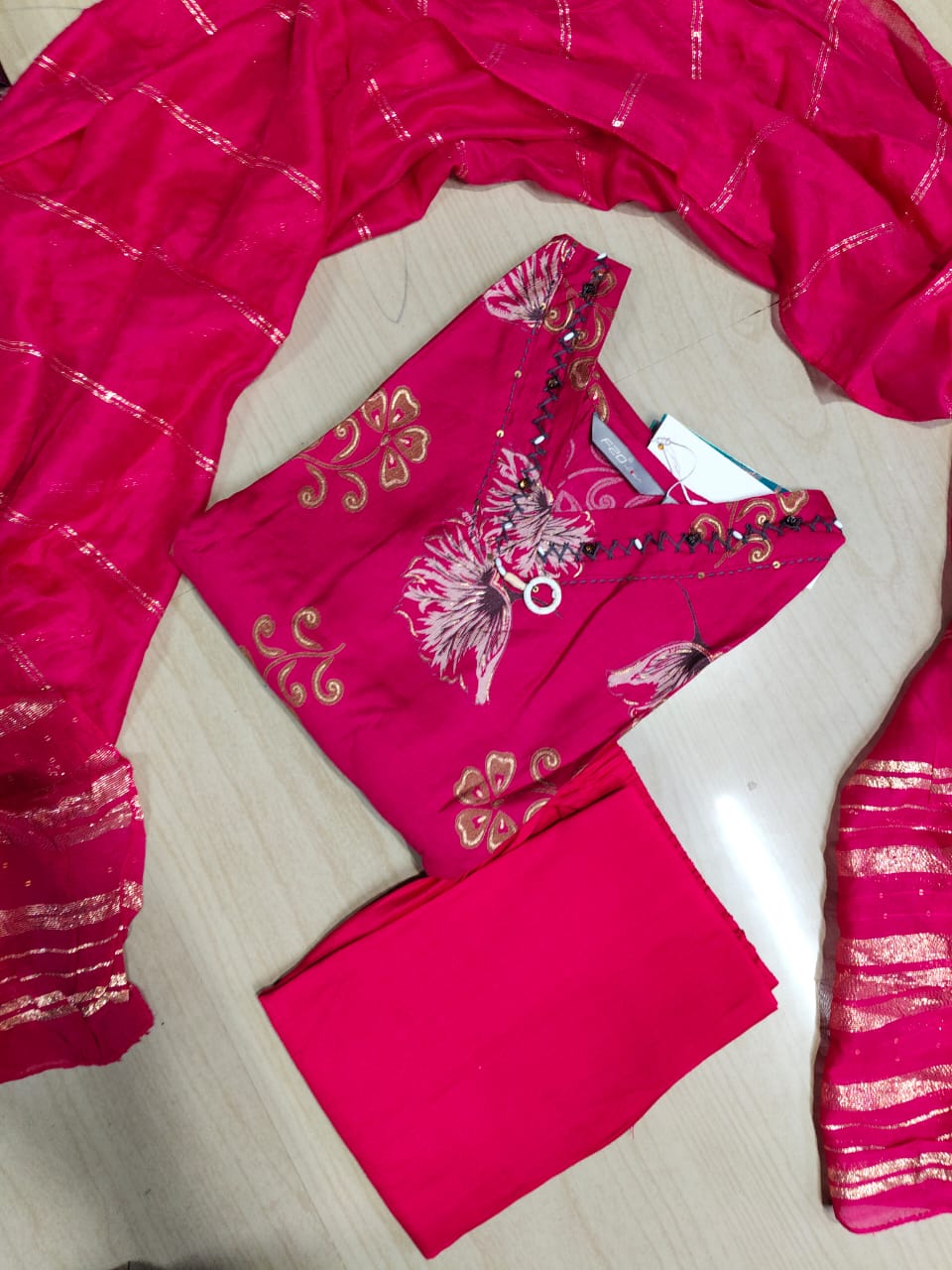 Premium Shiny Vetican Silk Kurti - SVK18