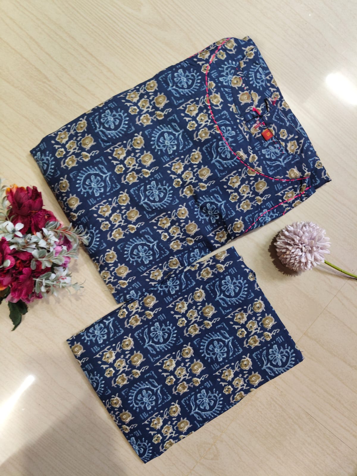 Cotton Kurti With Phant  CKP18