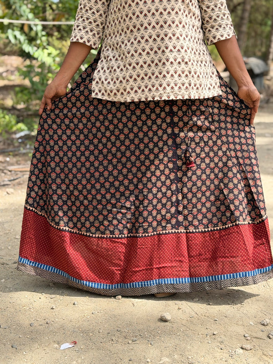 Ajrak Cotton Skirts SS01