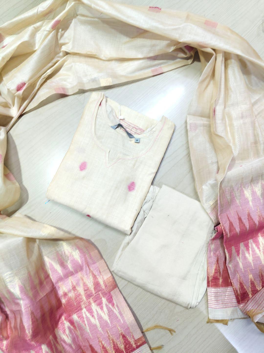 Premium Jamdani Kurti  Set EW84