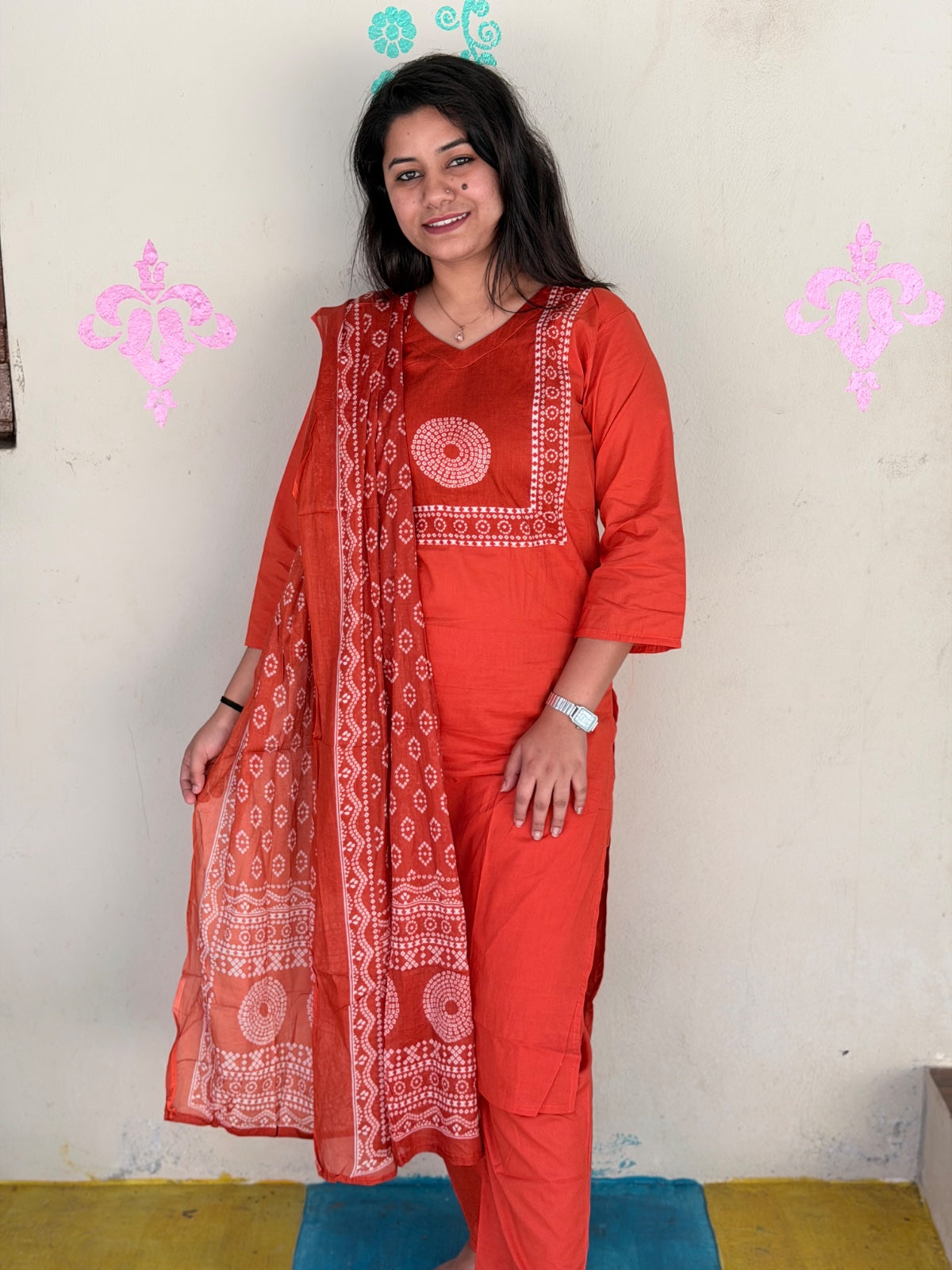 Jaipur Cotton Kurti Set - JKS01 (Check Our Size Chart Before Placing the Order)