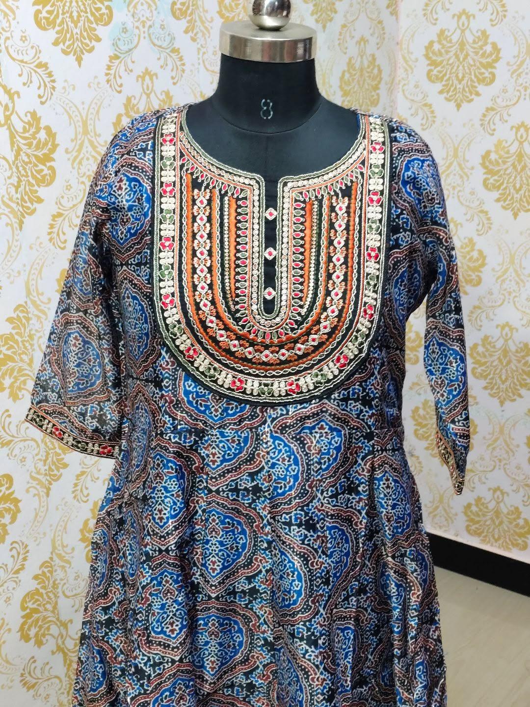 Tissue Silk Floral Frock - CFF209
