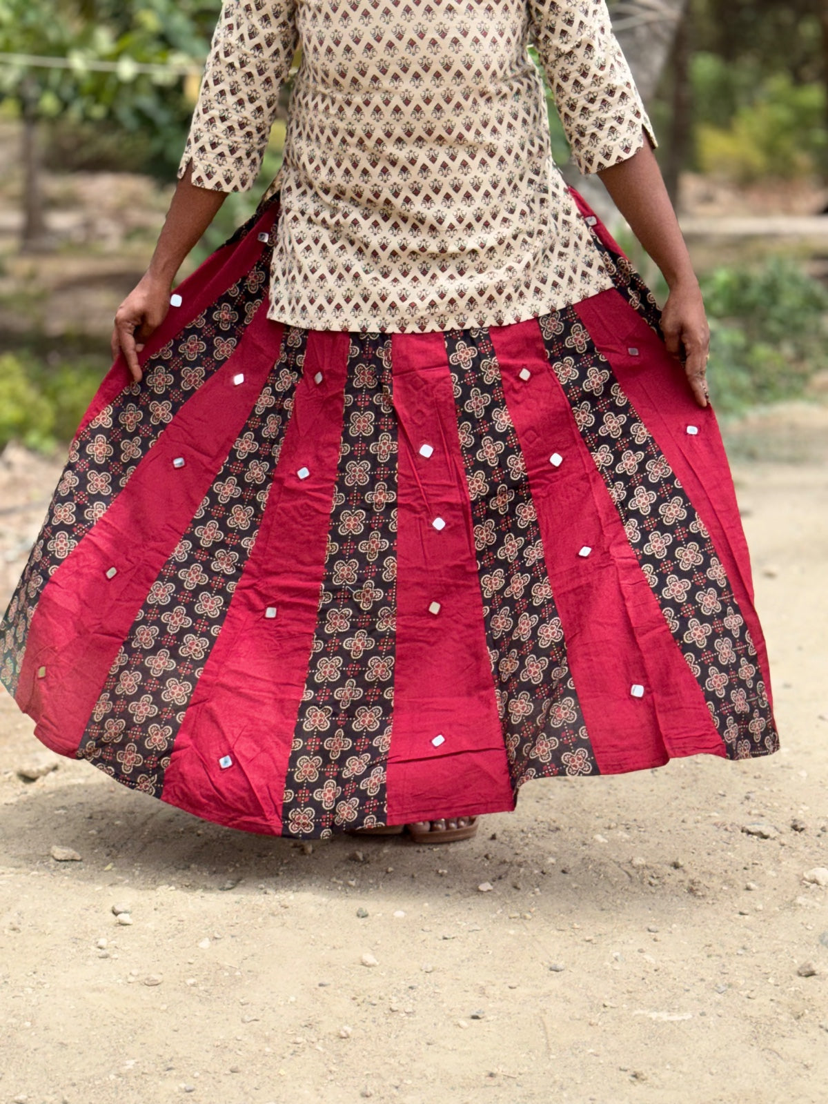 Ajrak Cotton Skirts SS20