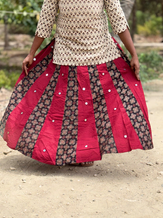 Ajrak Cotton Skirts SS20