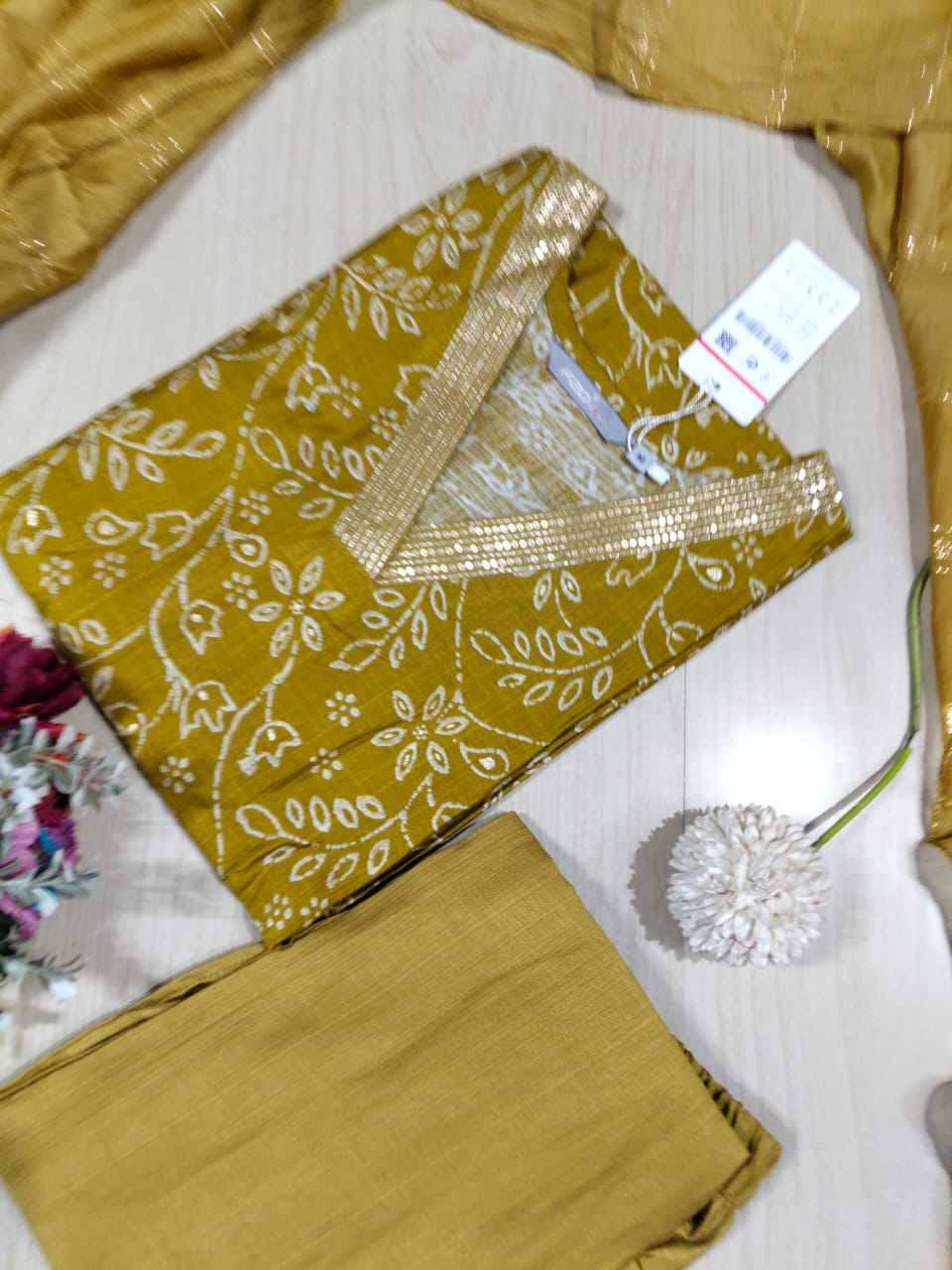 Kurti with Pant and Linen Dupatta sets - KPL20